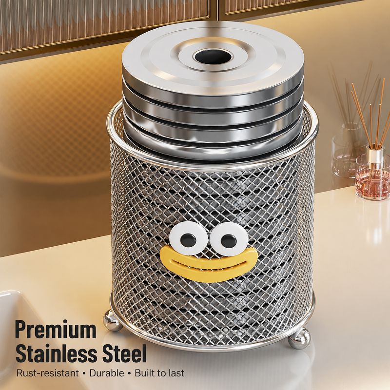 304 Stainless Steel Bathroom Storage Canister
